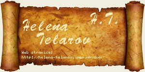 Helena Telarov vizit kartica